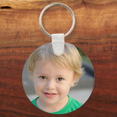 Persoonlijke foto- en naamstijl Golden Sleutelhanger (Achterkant)