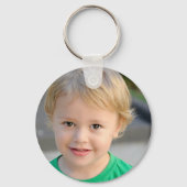 Persoonlijke foto- en naamstijl Golden Sleutelhanger (Achterkant)