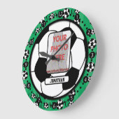 Persoonlijke foto- en naamwandklok grote klok (Hoek)