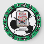 Persoonlijke foto- en naamwandklok grote klok (Voorkant)