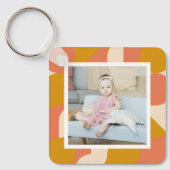 Persoonlijke foto en patroon sleutelhanger (Voorkant)