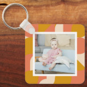 Persoonlijke foto en patroon sleutelhanger (Voorkant)