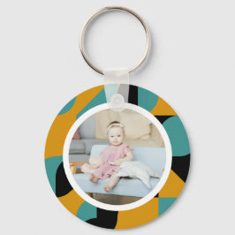 Persoonlijke foto en patroon sleutelhanger