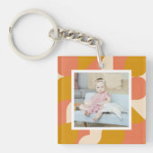 Persoonlijke foto en patroon sleutelhanger (Voorkant)
