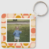 Persoonlijke foto en patroon sleutelhanger (Achterkant)