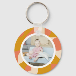 Persoonlijke foto en patroon sleutelhanger