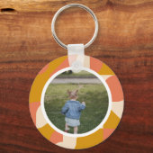 Persoonlijke foto en patroon sleutelhanger (Achterkant)