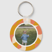 Persoonlijke foto en patroon sleutelhanger (Achterkant)