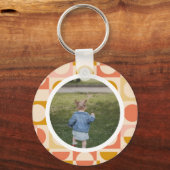 Persoonlijke foto en patroon sleutelhanger (Achterkant)