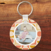 Persoonlijke foto en patroon sleutelhanger (Voorkant)