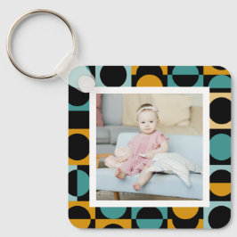 Persoonlijke foto en patroon sleutelhanger
