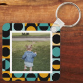 Persoonlijke foto en patroon sleutelhanger (Achterkant)