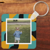 Persoonlijke foto en patroon sleutelhanger (Achterkant)