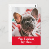 Persoonlijke foto en tekst briefkaart (Voorkant / Achterkant)