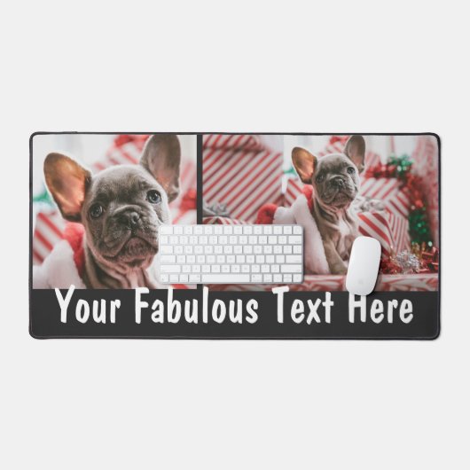 Persoonlijke foto en tekst bureaumat (Keyboard & Muis)