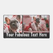 Persoonlijke foto en tekst bureaumat (Voorkant)