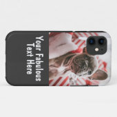 Persoonlijke foto en tekst Case-Mate iPhone case (Achterkant (horizontaal))