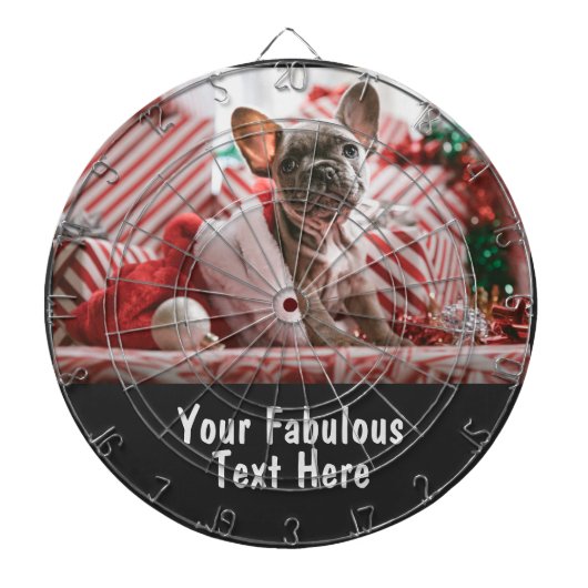 Persoonlijke foto en tekst dartbord (Voorkant)