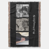 Persoonlijke foto en tekst deken (Voorkant Verticaal)