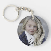 Persoonlijke foto en tekst dubbelzijdig geplaatst sleutelhanger (Voorkant)