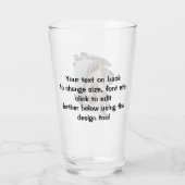 Persoonlijke foto en tekst glas (Achterkant)