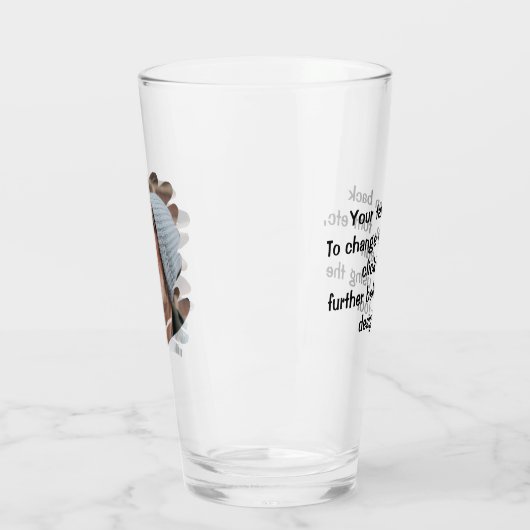 Persoonlijke foto en tekst glas (Links)