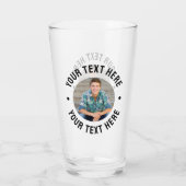 Persoonlijke foto en tekst glas (Achterkant)