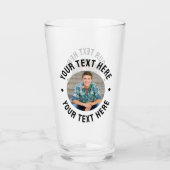 Persoonlijke foto en tekst glas (Voorkant)