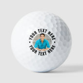 Persoonlijke foto en tekst golfballen (Voorkant)