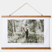 Persoonlijke foto en tekst hangend wandkleed (Voorkant)