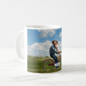 Persoonlijke foto en tekst koffiemok (Voorkant links)