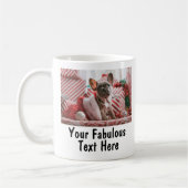 Persoonlijke foto en tekst koffiemok (Links)