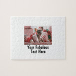 Persoonlijke foto en tekst legpuzzel<br><div class="desc">Speciaal uw foto- en tekstpuzzel. Om het even welke doopvont,  om het even welke achtergrond,  om het even welk formaat en grootte van het afbeelding.</div>