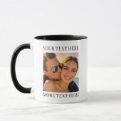 Persoonlijke foto en tekst mok (Links)