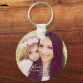 Persoonlijke foto en tekst | Naam en datum Sleutelhanger (Voorkant)