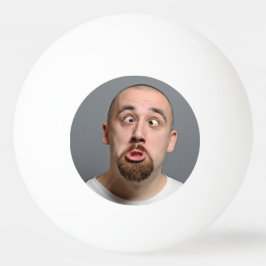 Persoonlijke foto en tekst pingpongbal