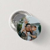 Persoonlijke foto en tekst ronde button 3,2 cm (Voorkant /achterkant)