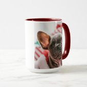 Persoonlijke foto en tekst rood mok (Voorkant rechts)