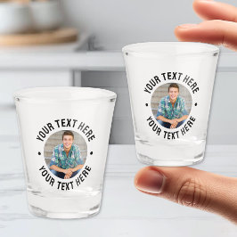 Persoonlijke foto en tekst shot glas
