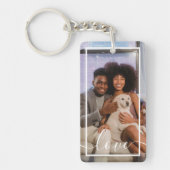 Persoonlijke foto en tekst sleutelhanger (Voorkant)