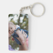 Persoonlijke foto en tekst sleutelhanger (achterkant)
