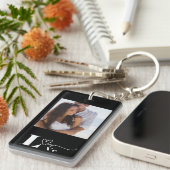 Persoonlijke foto en tekst sleutelhanger (Voorkant Rechts)