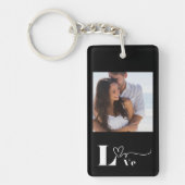 Persoonlijke foto en tekst sleutelhanger (Voorkant)
