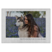 Persoonlijke foto en tekst snijplank (Voorkant)