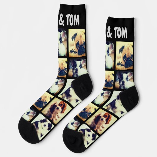 Persoonlijke foto en tekst sokken (Links)