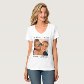 Persoonlijke foto en tekst t-shirt (Voorkant volledig)