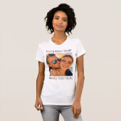 Persoonlijke foto en tekst t-shirt (Voorkant volledig)