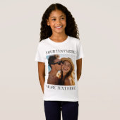 Persoonlijke foto en tekst t-shirt (Voorkant volledig)