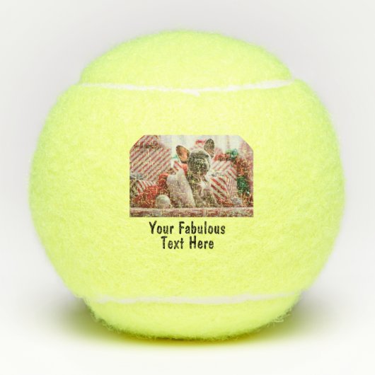 Persoonlijke foto en tekst tennisballen (Voorkant)