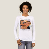 Persoonlijke foto en tekst Tri-Blend shirt (Voorkant)
